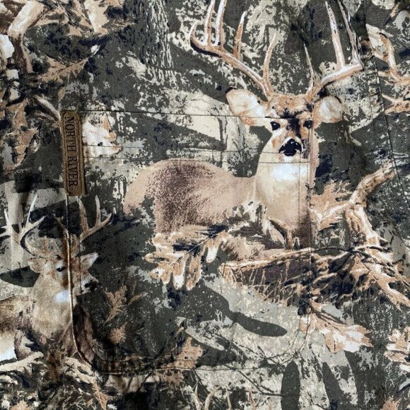 North River Outfitters Shirt Men’s M Camo Button Down L/S Deer Buck Hunting - Picture 5 of 11